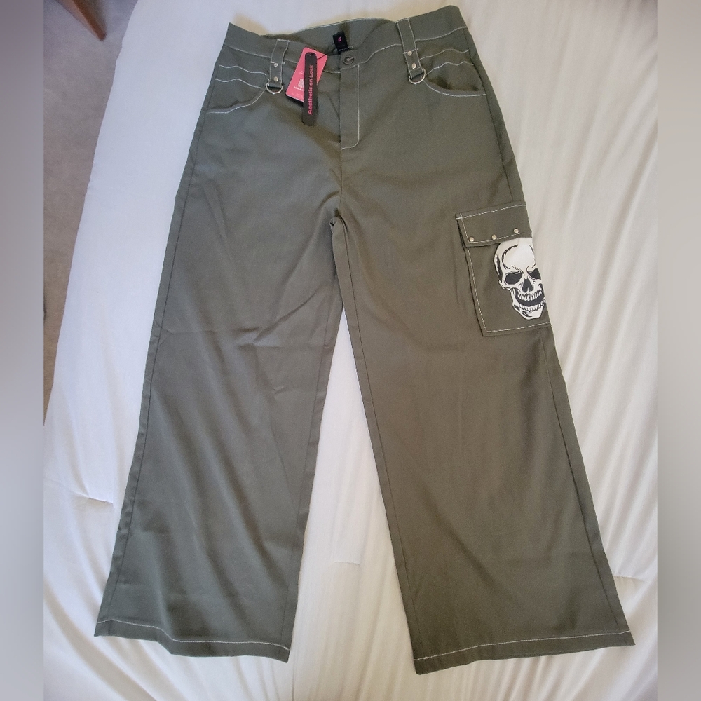 ROMWE Olive Green Cargo Pants